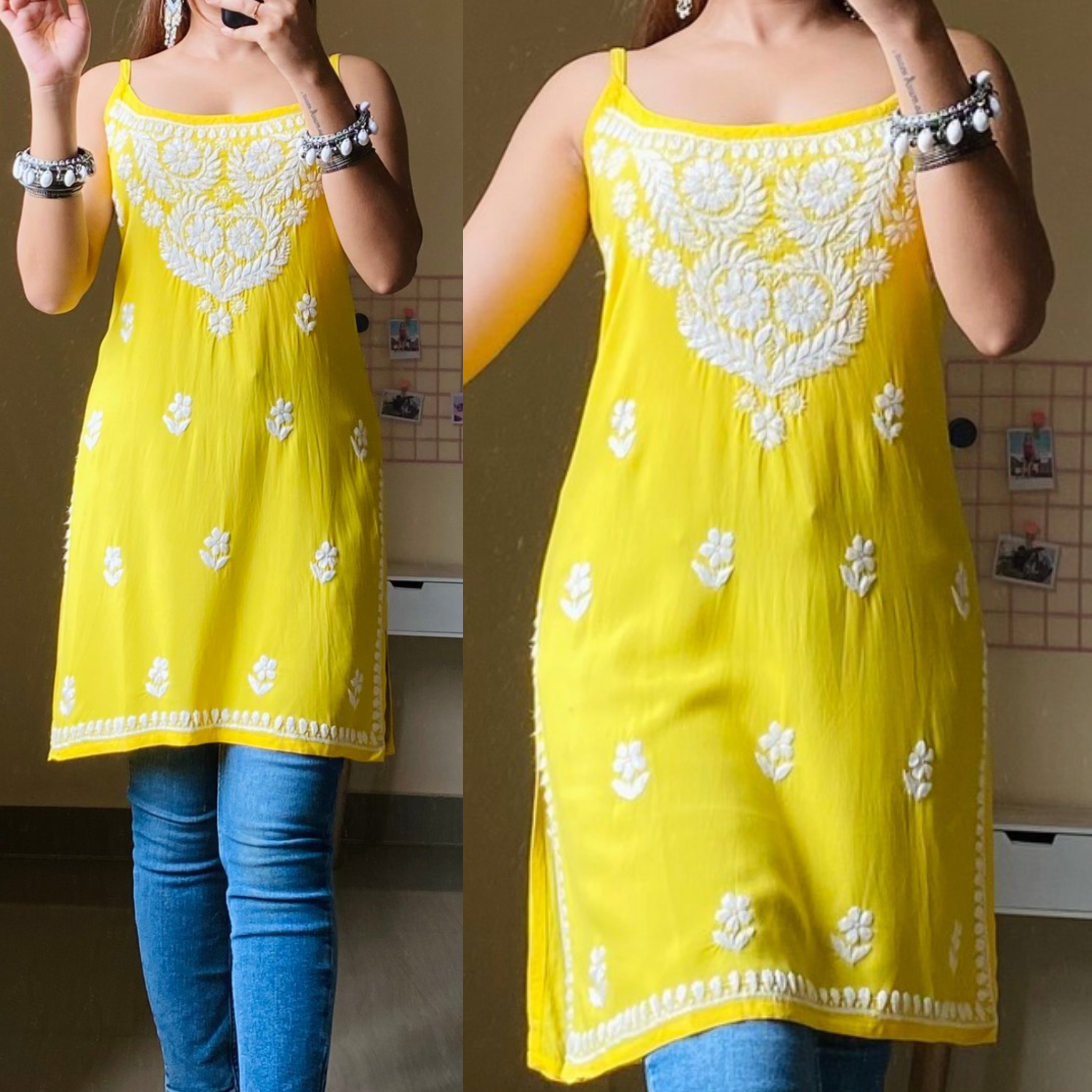 Sama Sleeveless Chikankari Kurta