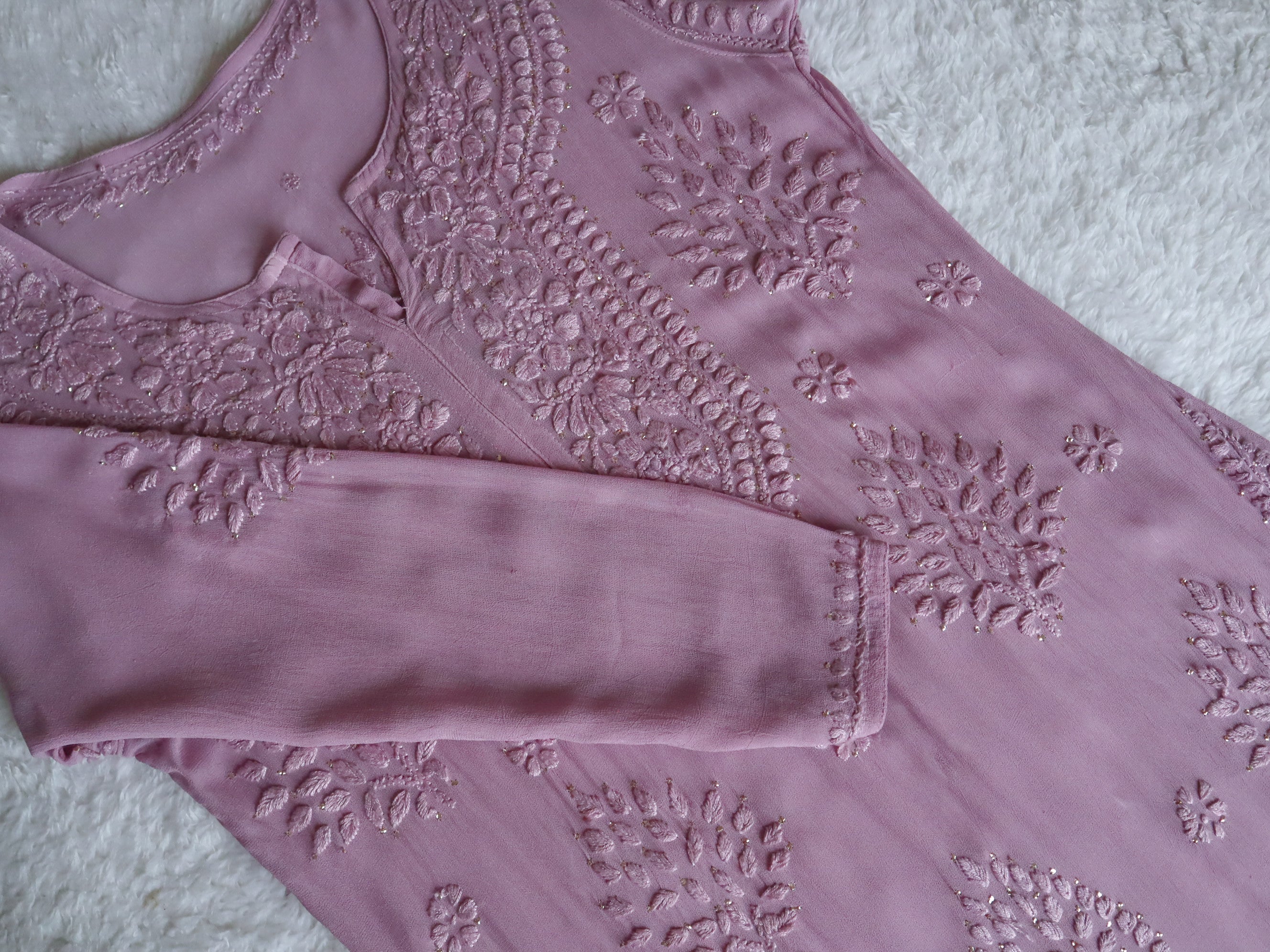 aayat Dusty Purple Viscose Georgette Kurta