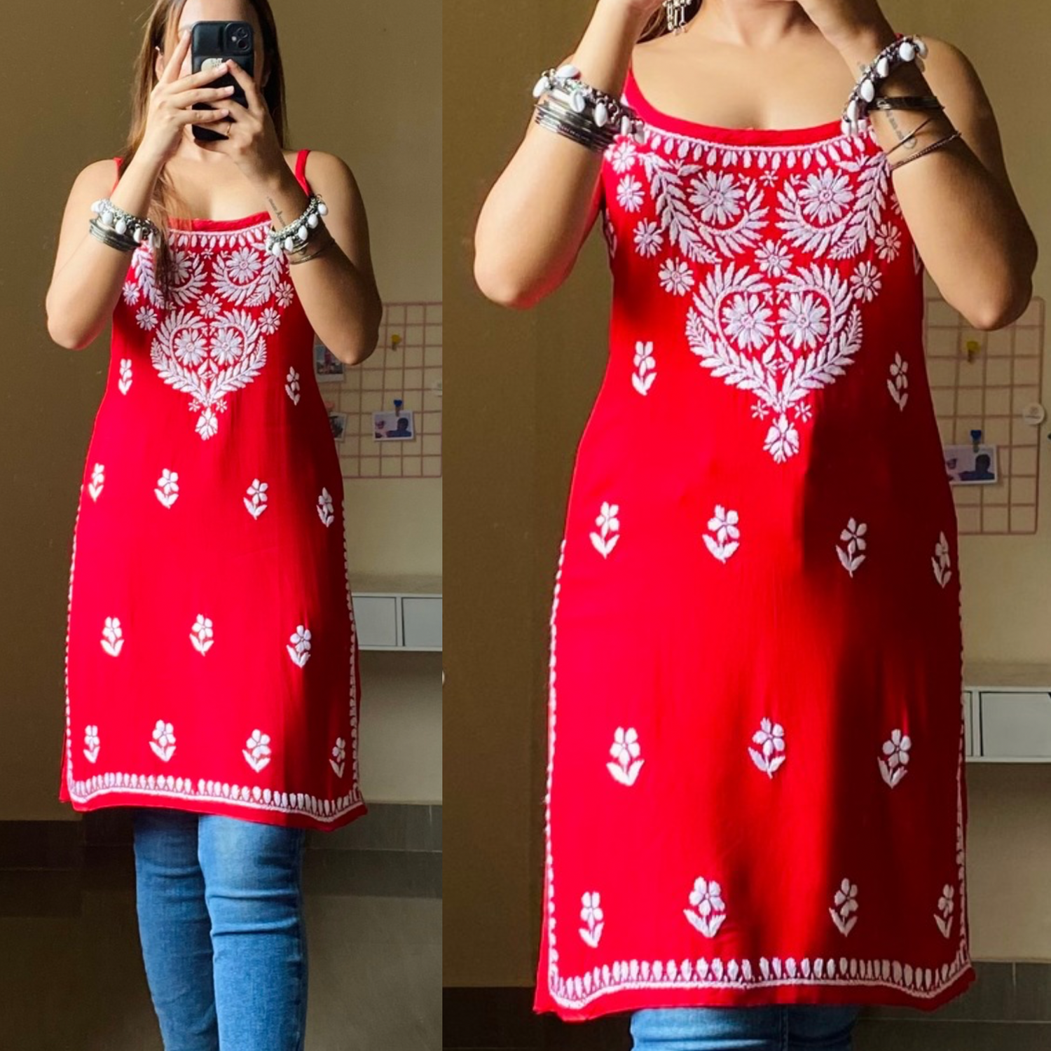 Sama Sleeveless Chikankari Kurta