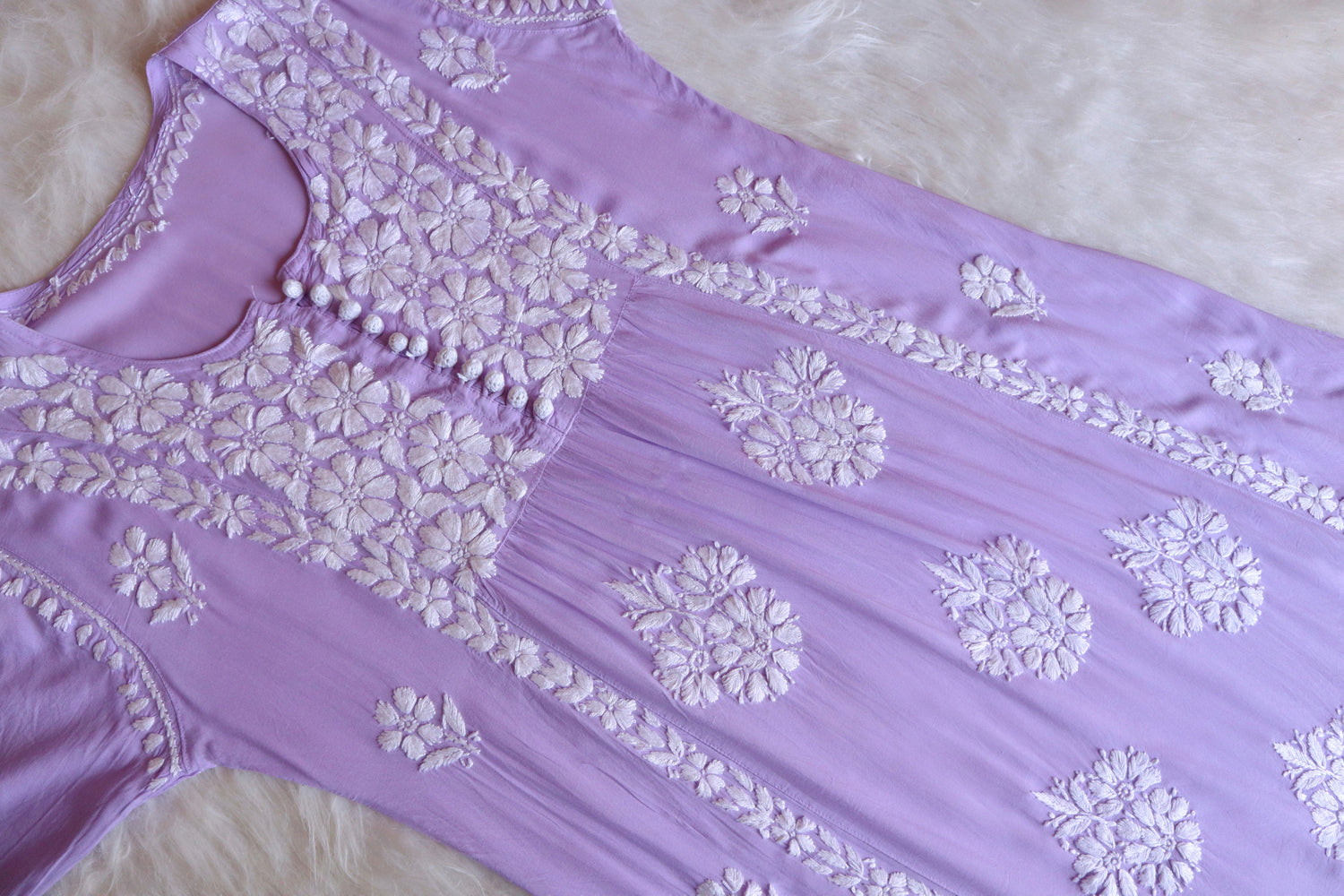 SANYA Lavender Nyra Cut Modal Kurta