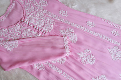 SANYA Baby Pink Nyra Cut Modal Kurta