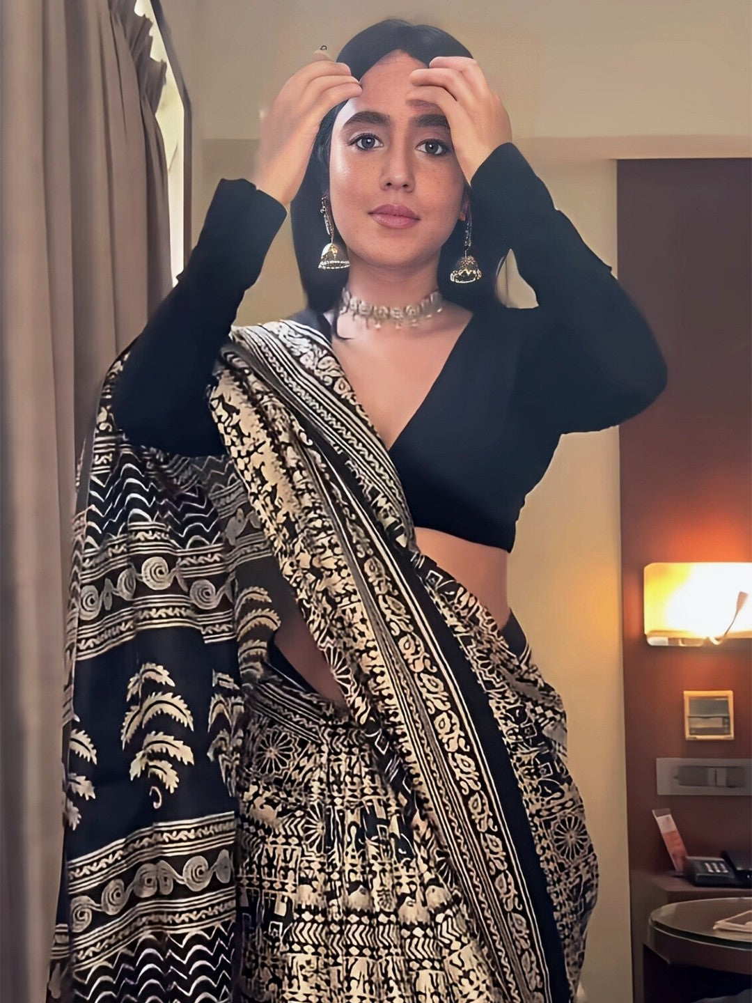 Kalamkari Printed Block Print Saree