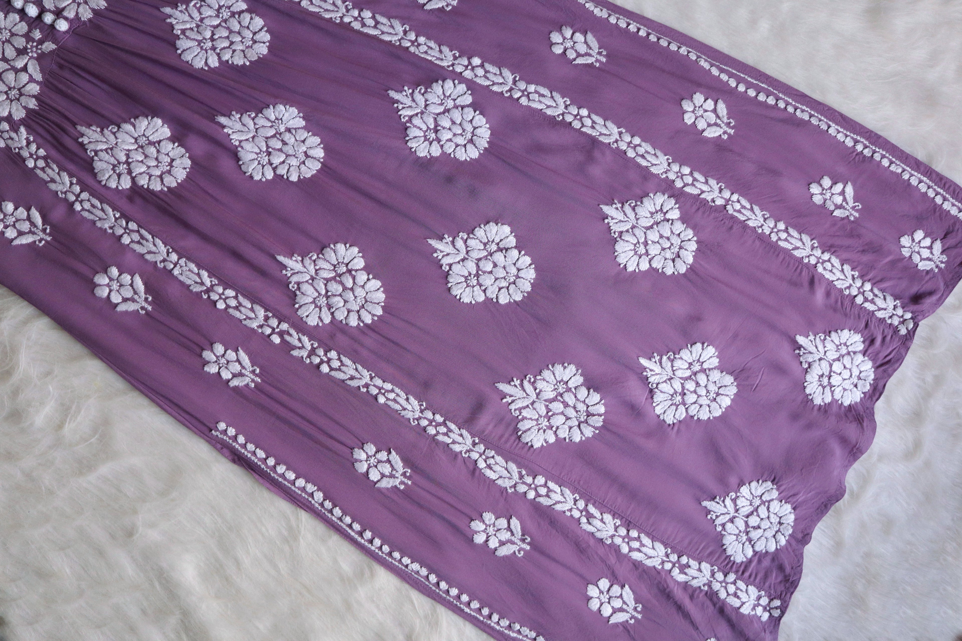 SANYA Dusty Purple Nyra Cut Modal Kurta