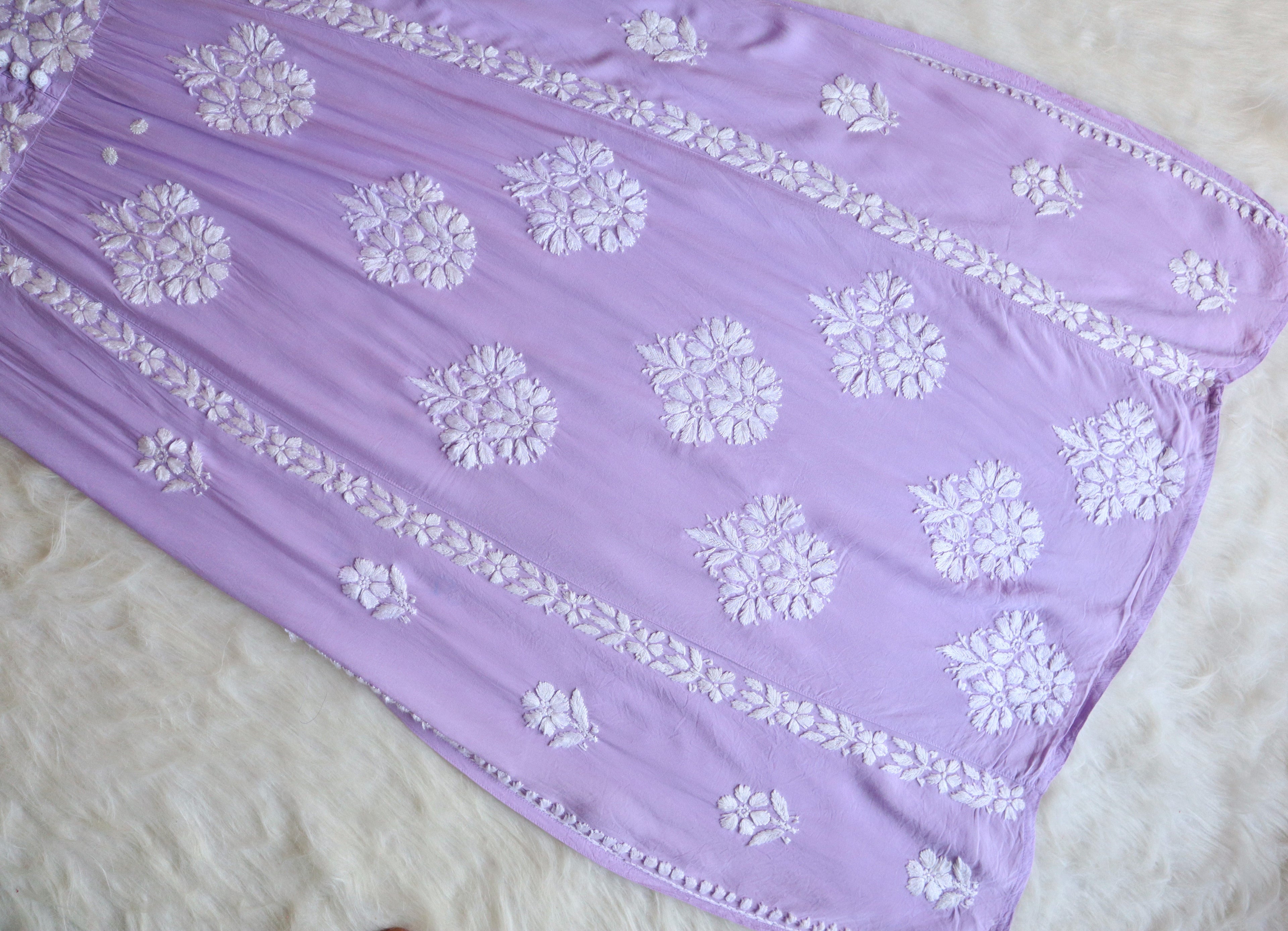 SANYA Lavender Nyra Cut Modal Kurta