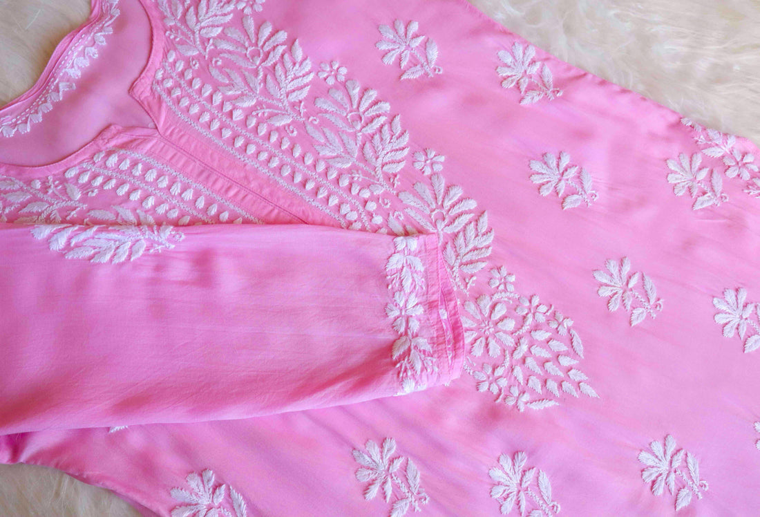 mehak Pink Long Modal Kurta