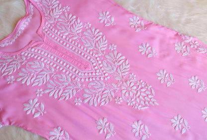 mehak Pink Long Modal Kurta