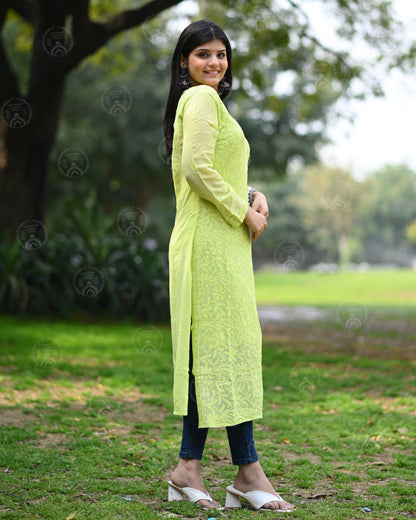 Viscose Resham Thread Kurta