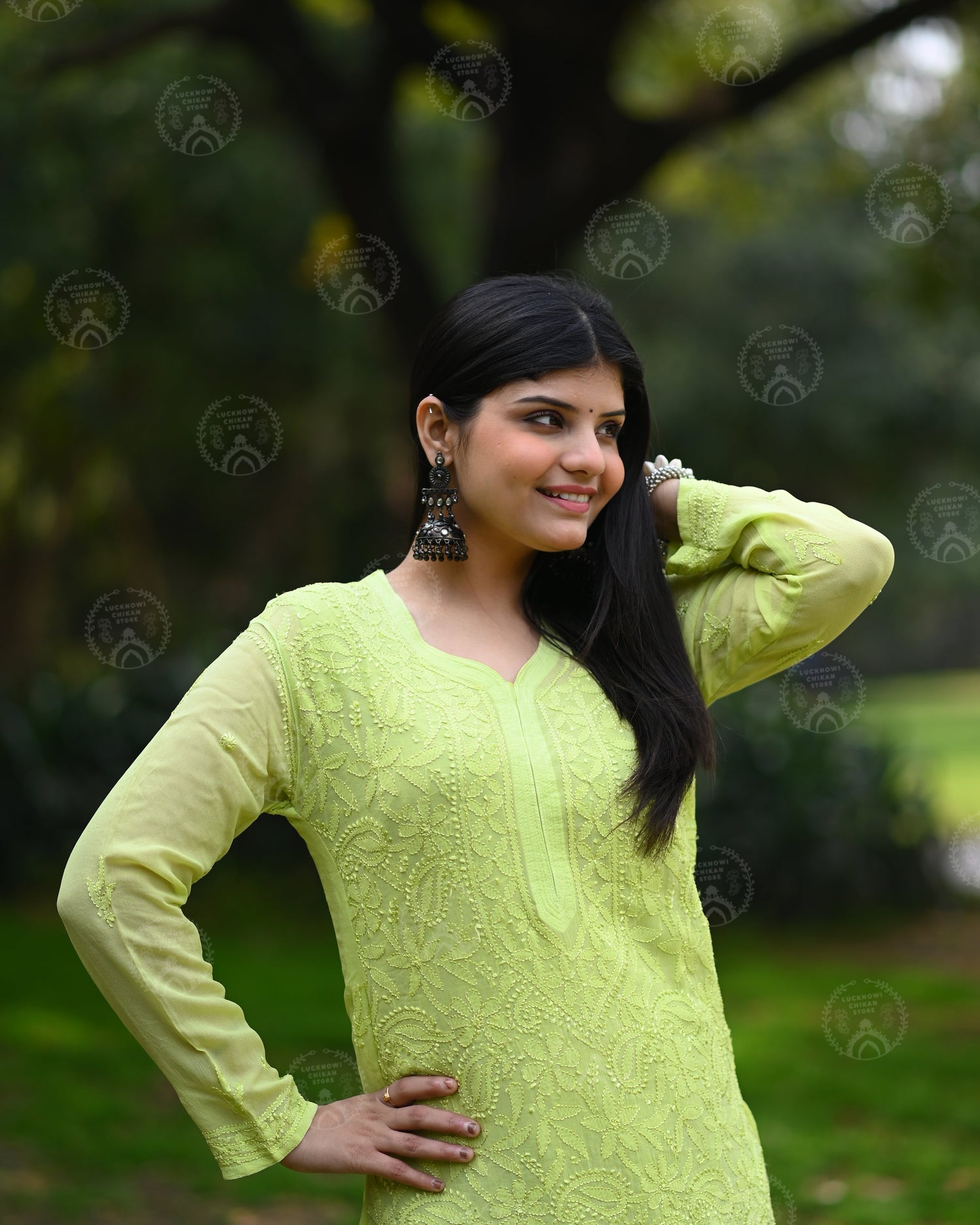 Viscose Resham Thread Kurta