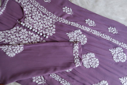 SANYA Dusty Purple Nyra Cut Modal Kurta