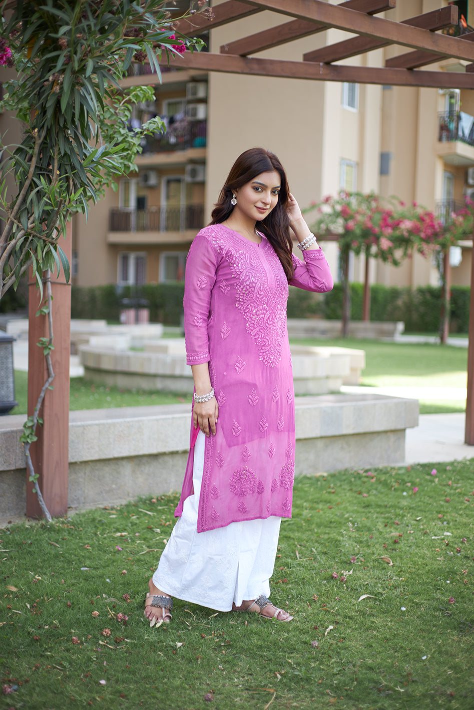 Nayan Viscose Mukaish Kurta