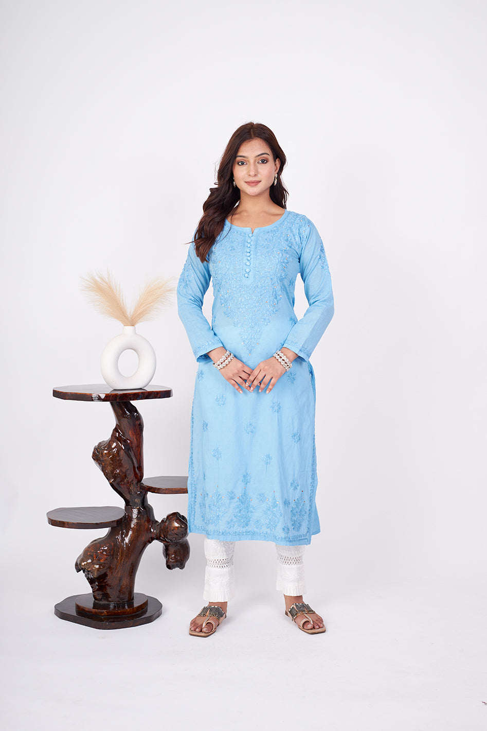 Rehmat Cotton Mukaish Kurta