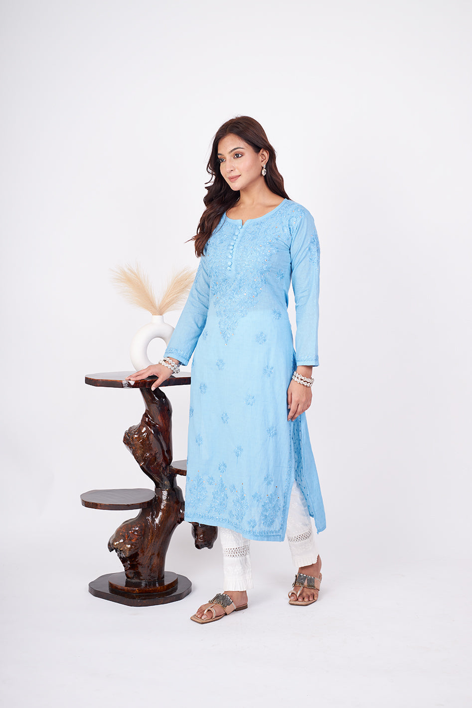 Rehmat Cotton Mukaish Kurta