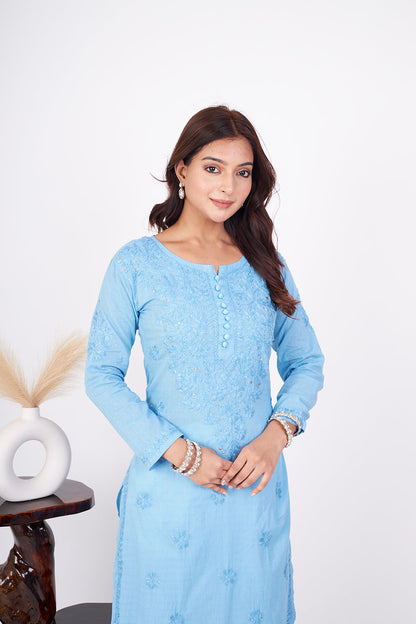 Rehmat Cotton Mukaish Kurta