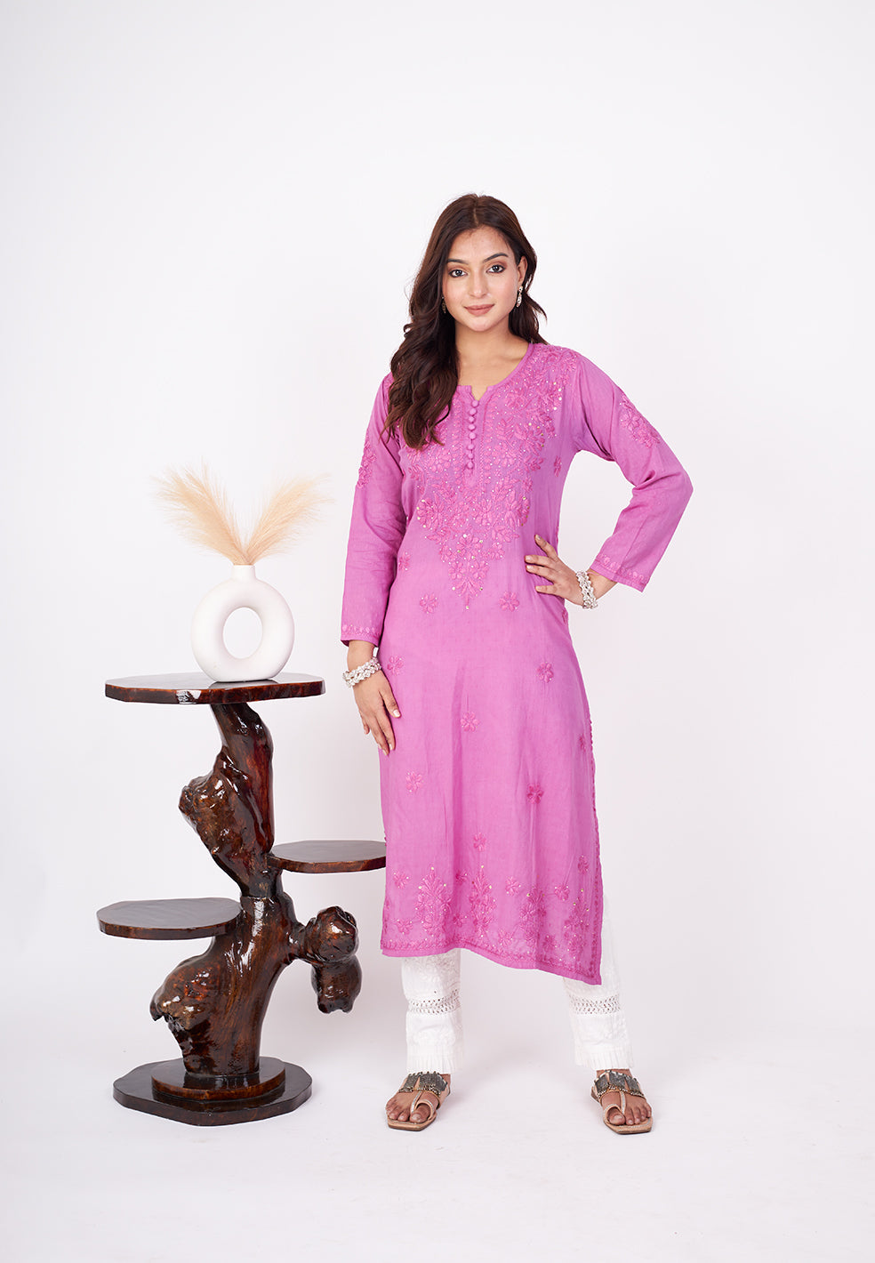 Rehmat Cotton Mukaish Kurta