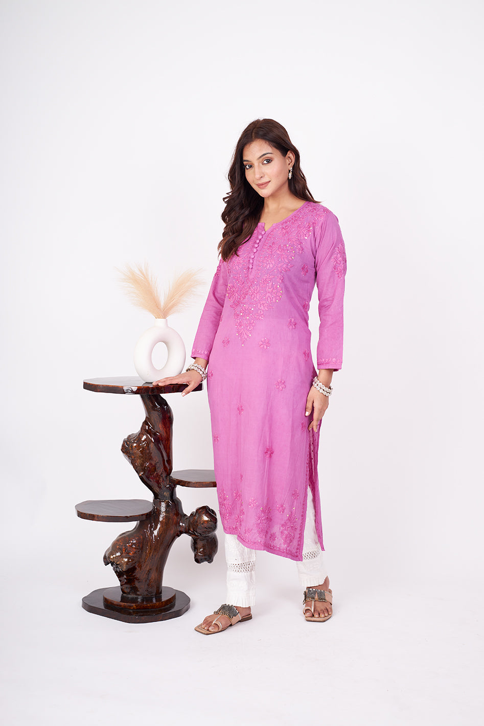 Rehmat Cotton Mukaish Kurta