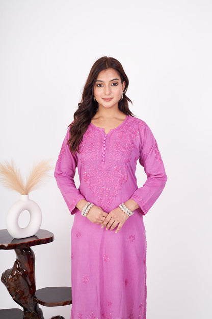 Rehmat Cotton Mukaish Kurta