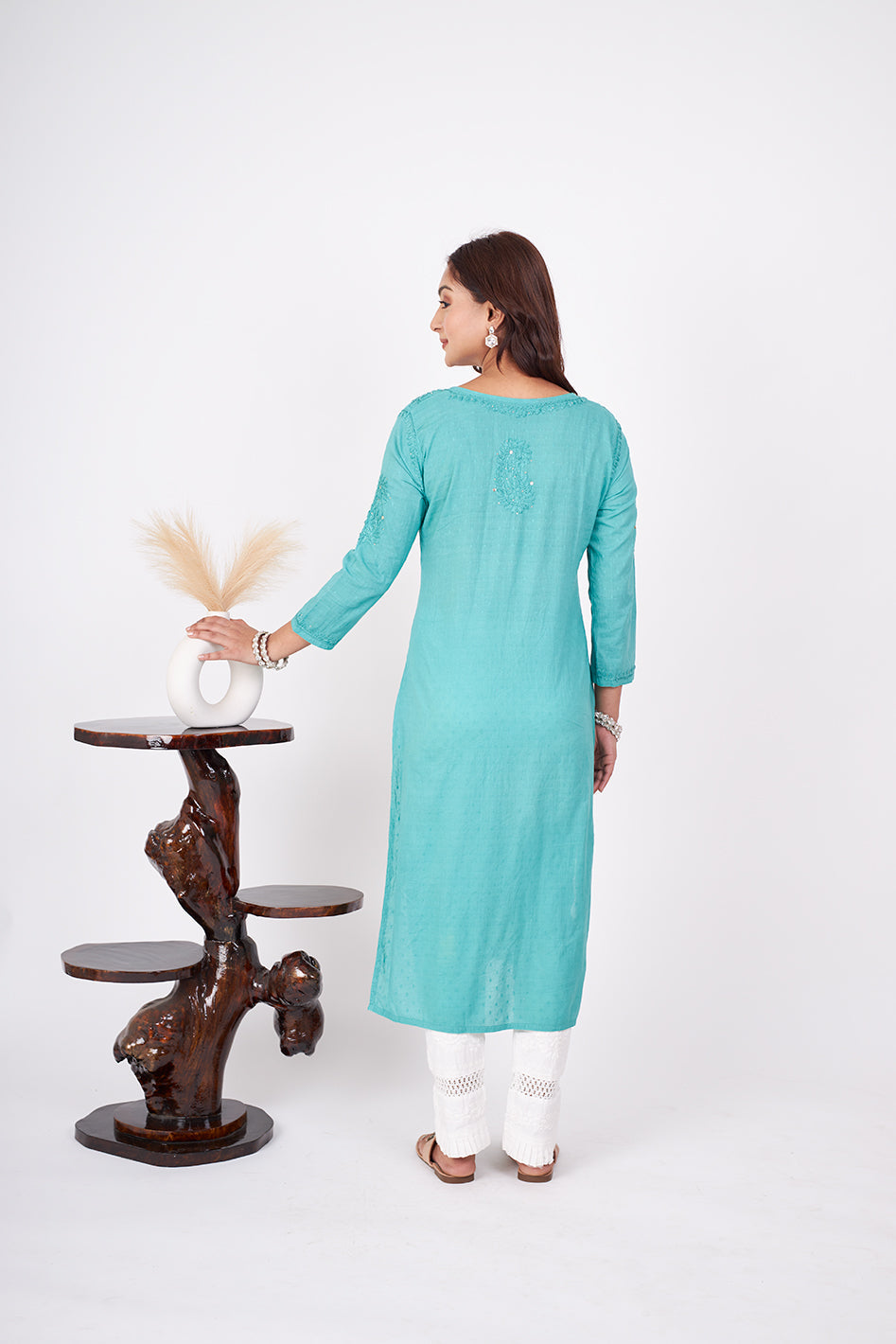 Rehmat Cotton Mukaish Kurta