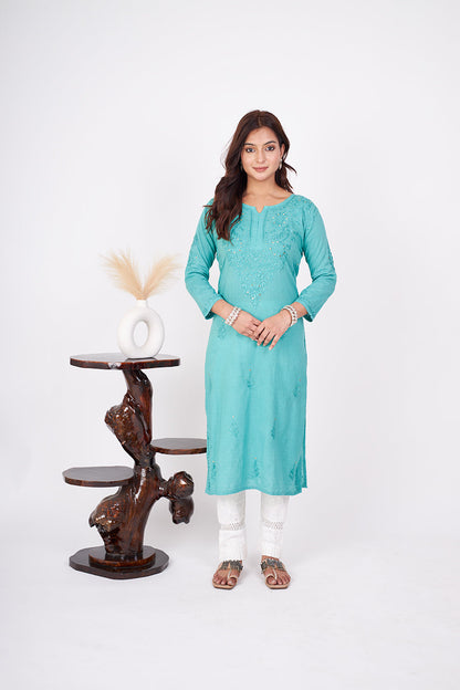 Rehmat Cotton Mukaish Kurta