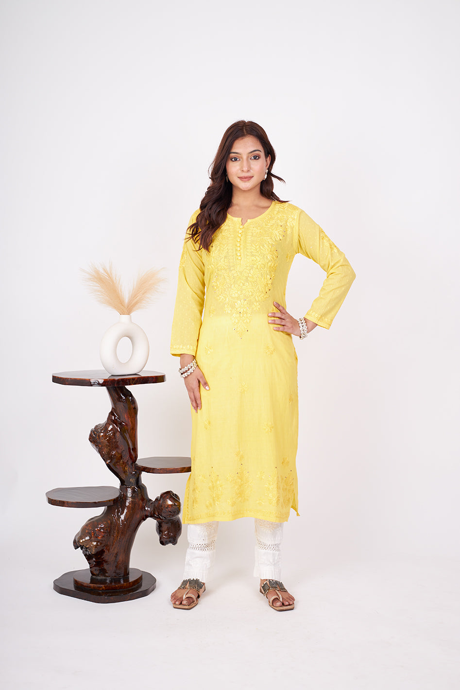 Rehmat Cotton Mukaish Kurta