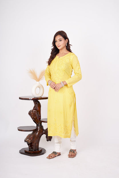 Rehmat Cotton Mukaish Kurta