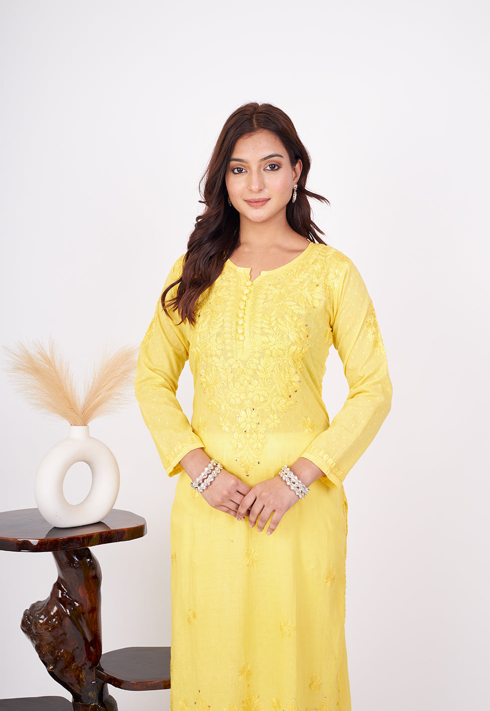 Rehmat Cotton Mukaish Kurta