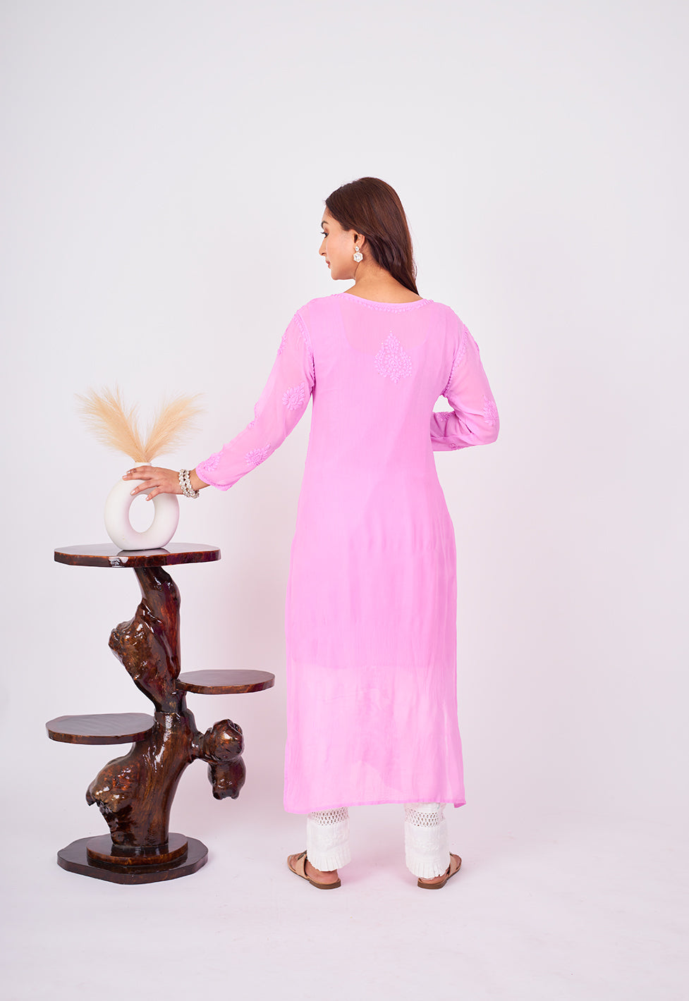 Viscose 3D Mukaish Work Kurta