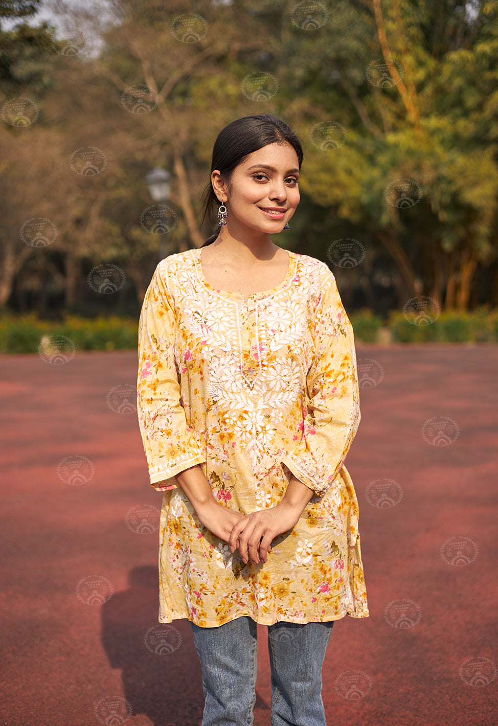 Jugni Mulmul Short Kurta