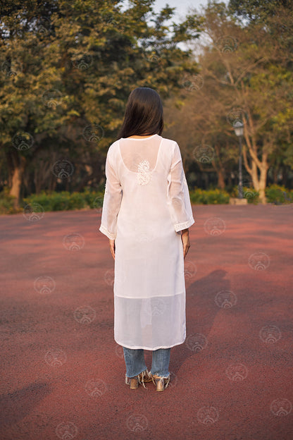 Siya Georgette Mukaish Kurta