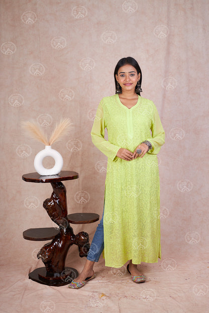 Viscose Resham Thread Kurta