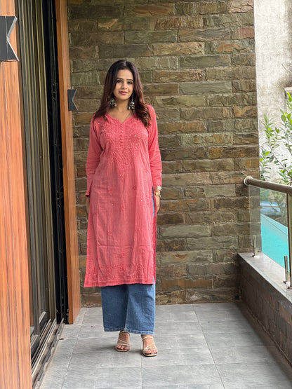 Rehmat Cotton Mukaish Kurta