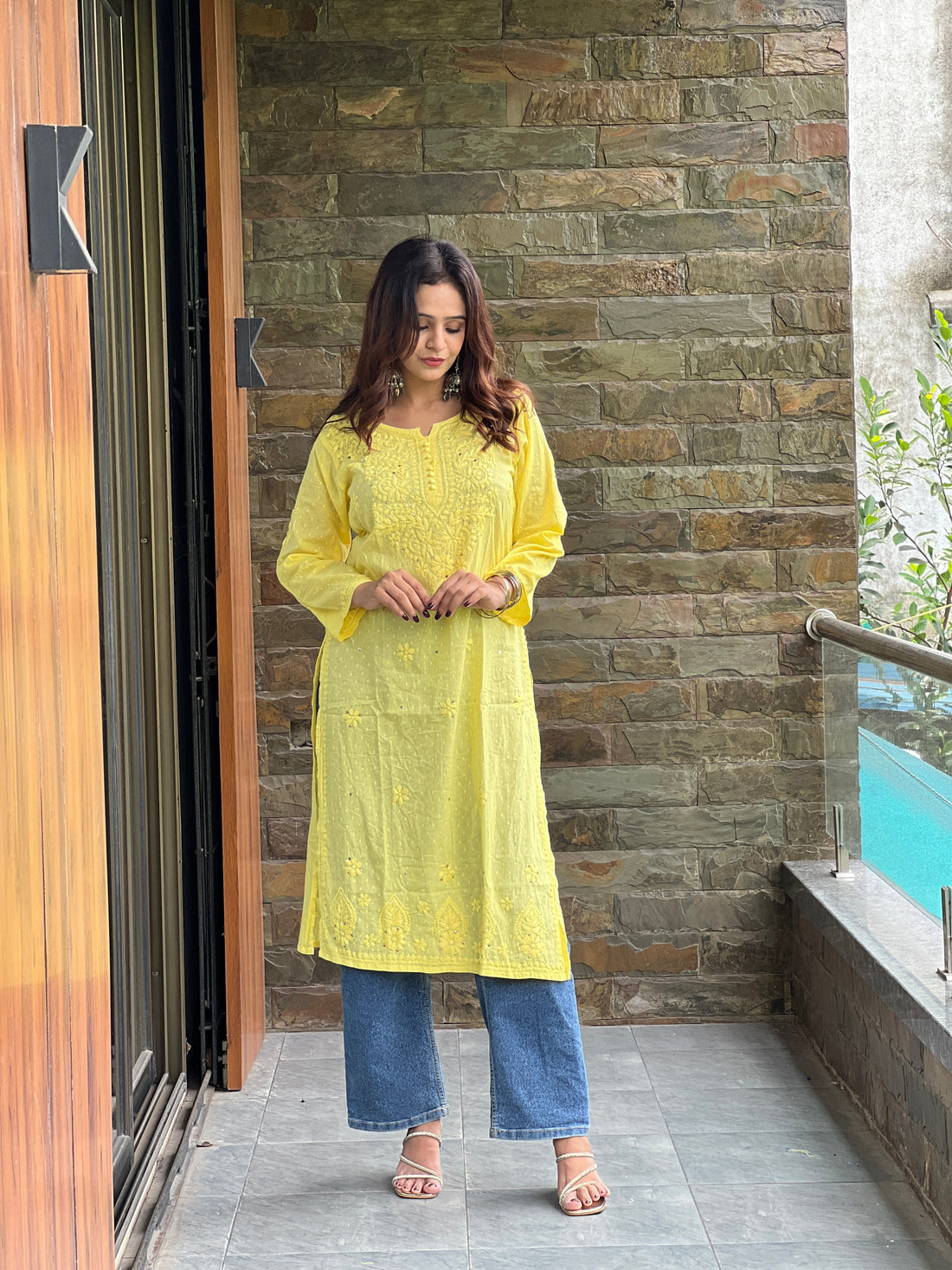 Rehmat Cotton Mukaish Kurta