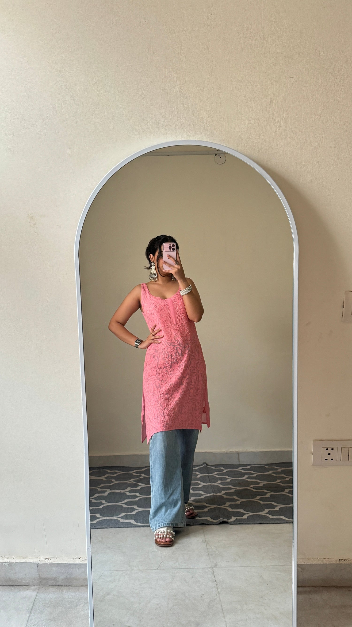 Meher Viscose Sleeveless Kurta