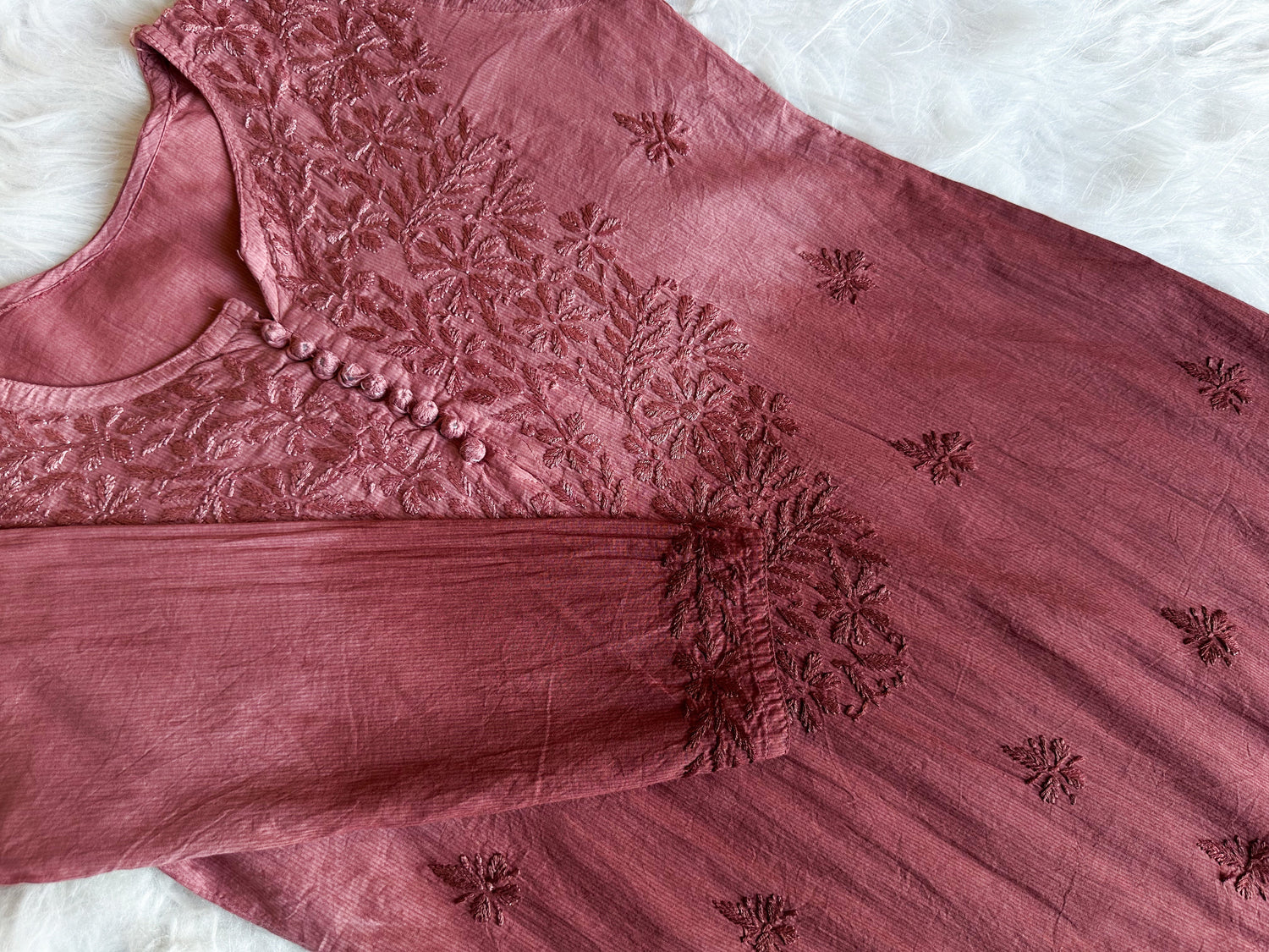 Aayat Rose Brown short kurta