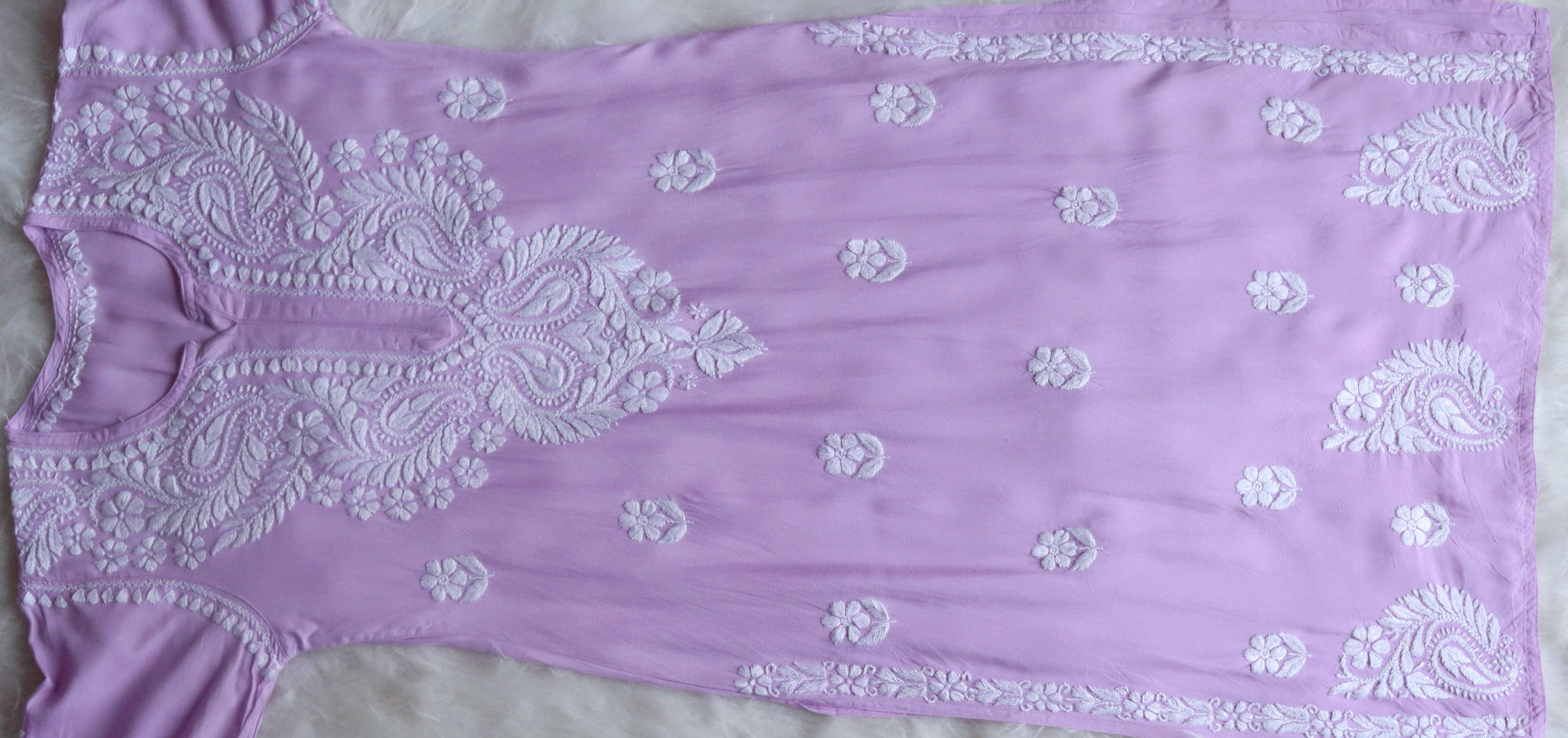 Tanera Lavender Long Rayon kurta