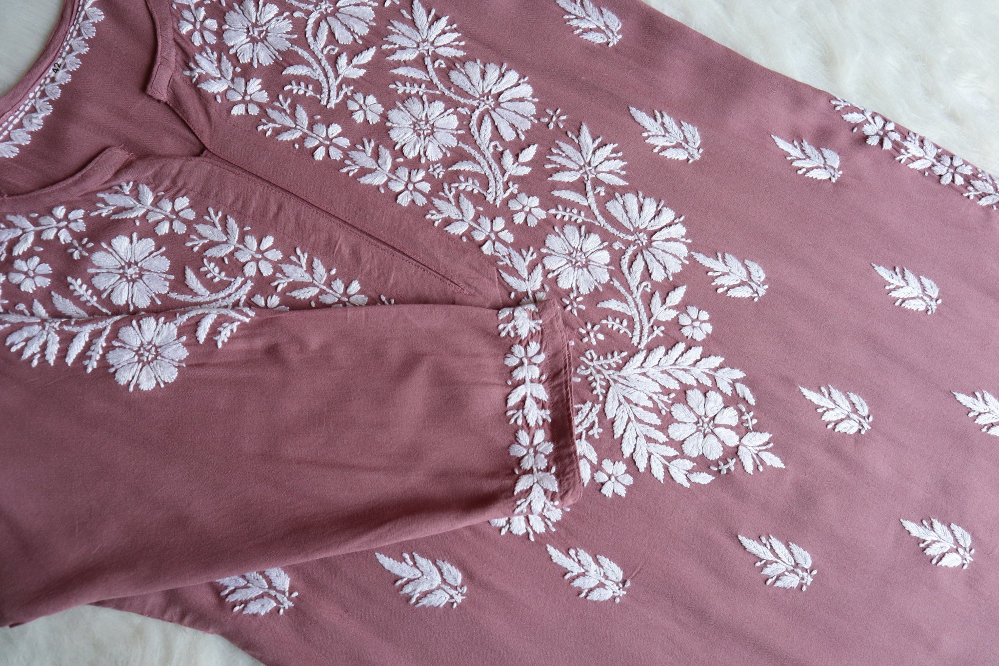 Akira Dusty Mauve Rayon Kurta Pant set