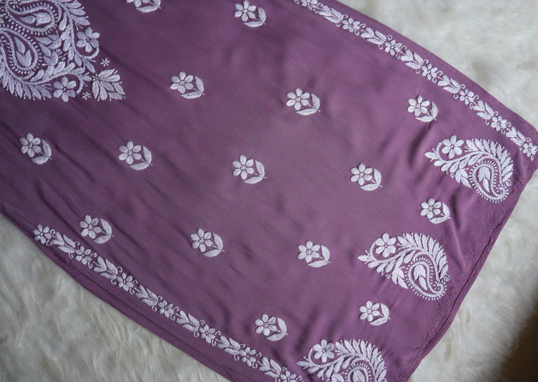 Tanera Dusty Purple Long Rayon kurta